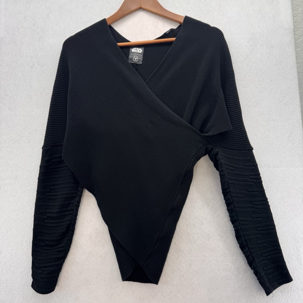 Star Wars Musterbrand Dark Rey Black Knitted Wrap Jakku Sweater Women's MEDIUM